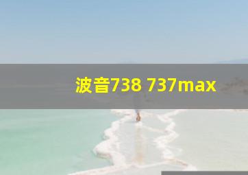 波音738 737max